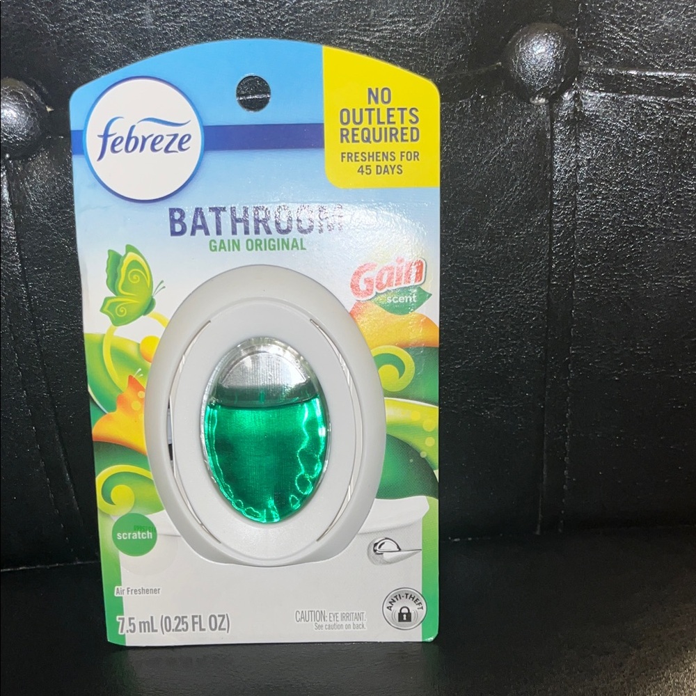 Febreze Bathroom Gel Clip Air Freshener - Green and White